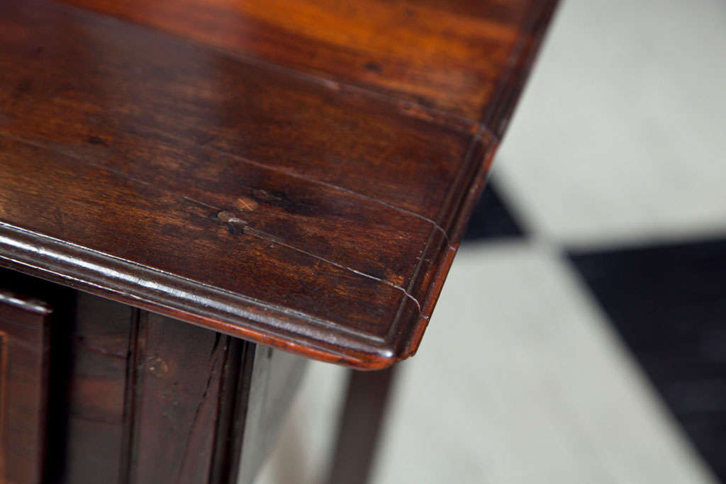19th Century English Walnut Side Table with String Inlay