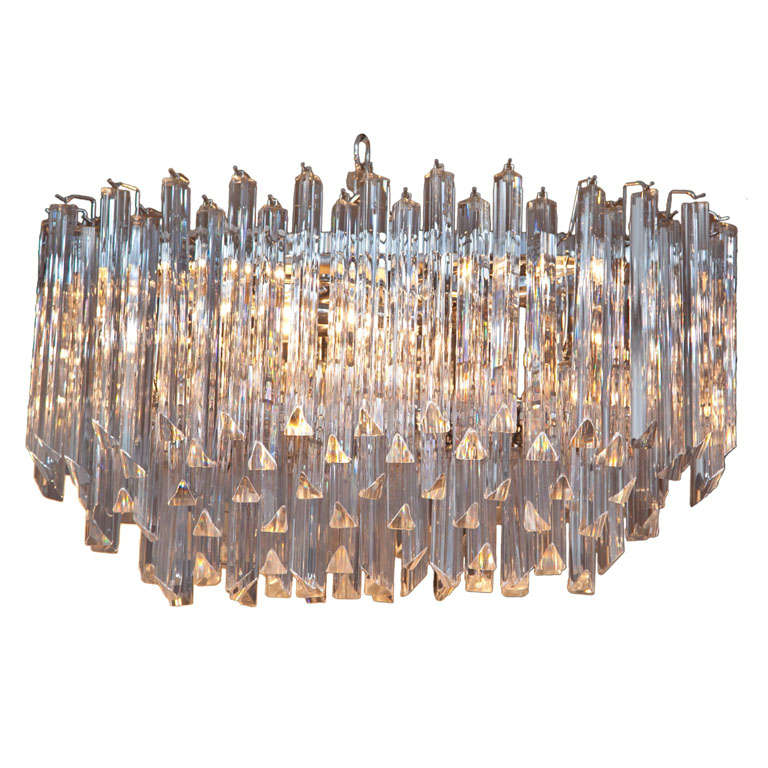 Camer Crystal Prism Tiered Chandelier