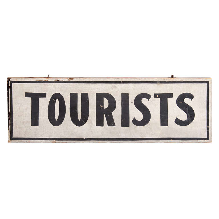 tourist sign