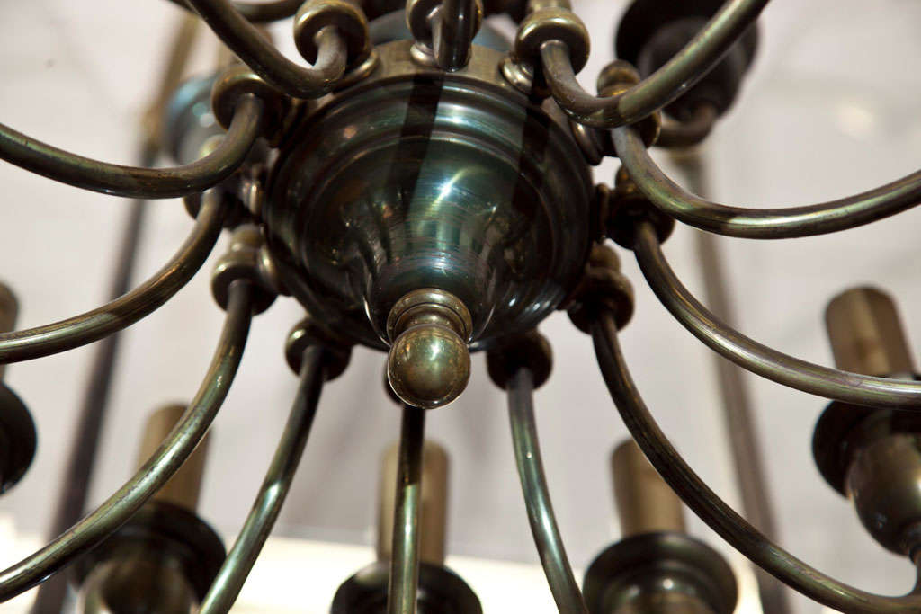 20th Century Large Octagonal Chandelier For Sale