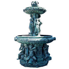 Magnificient Bronze 4 Season Fountain