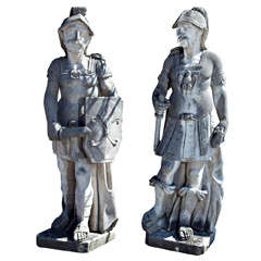 Pair of Stone Figures of Roman Soldiers 10