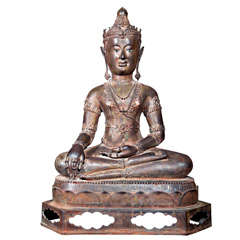 Antique Seated Bronze Buddha