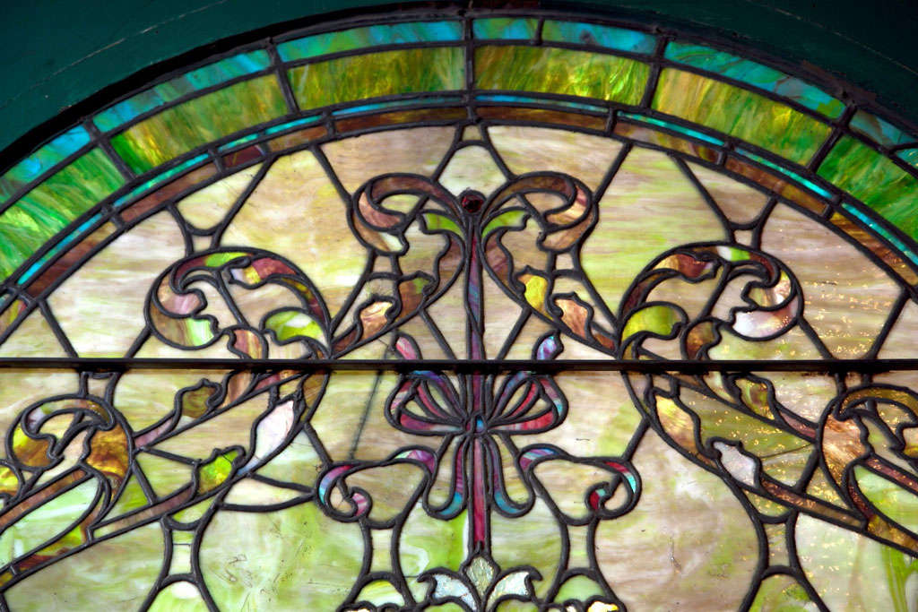Large Antique Stain Glass Window at 1stDibs large stained glass, antique stained glass windows