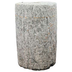 South Asian Granite Turf Roller as Pedestal or Table Base