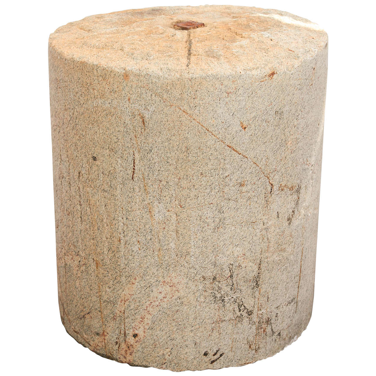 French Granite Turf Roller as Wide Pedestal or Table Base