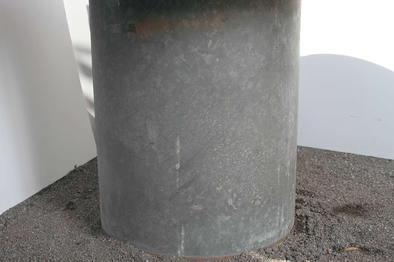 French Wine Storage Barrel with Ebonized Limestone, Indoor or Outdoor use