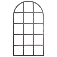 Antique Industrial Window Frame Garden Trellis, Circa 1920's 