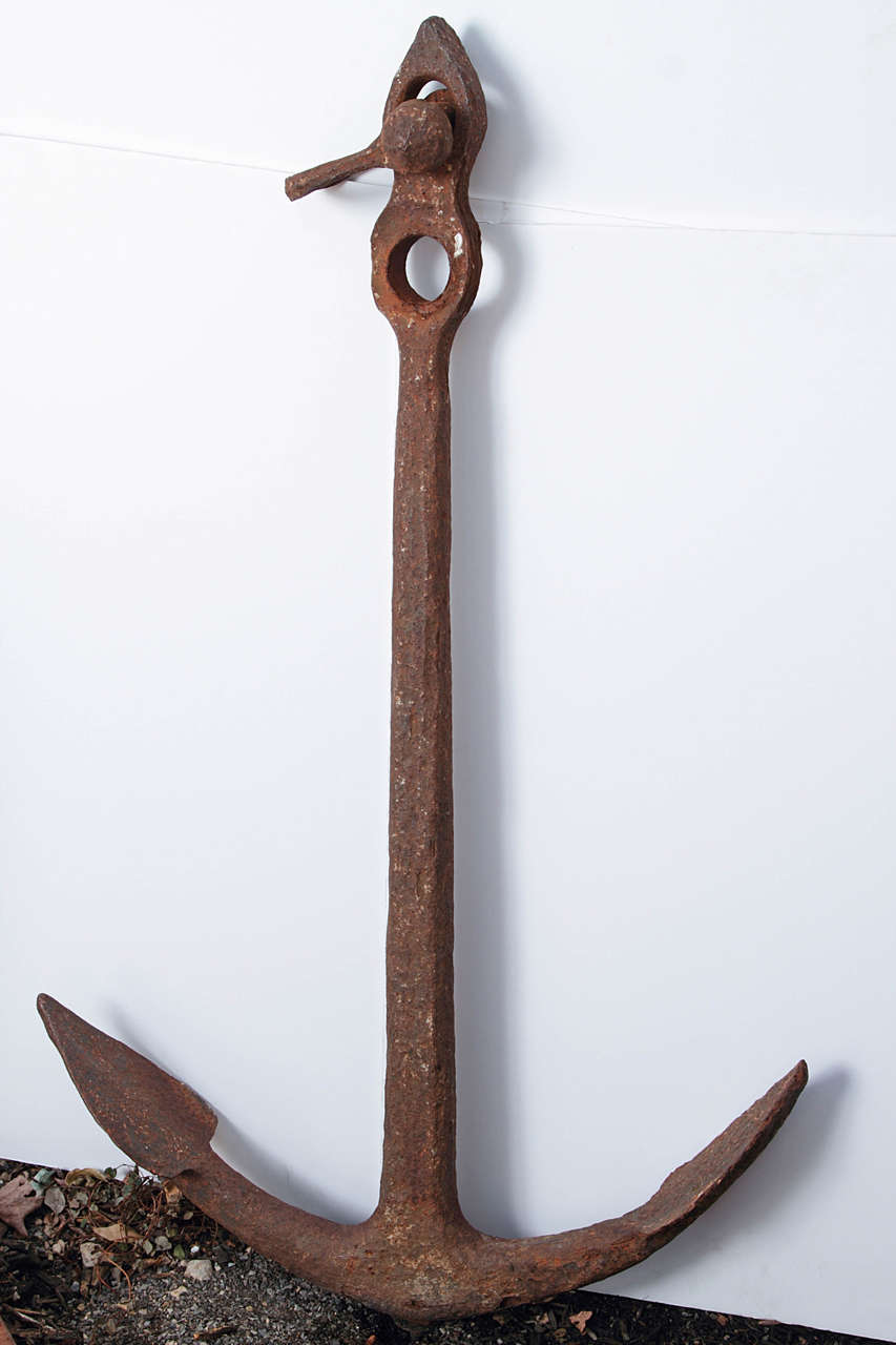 Cast Iron French Ship's Anchor at 1stDibs