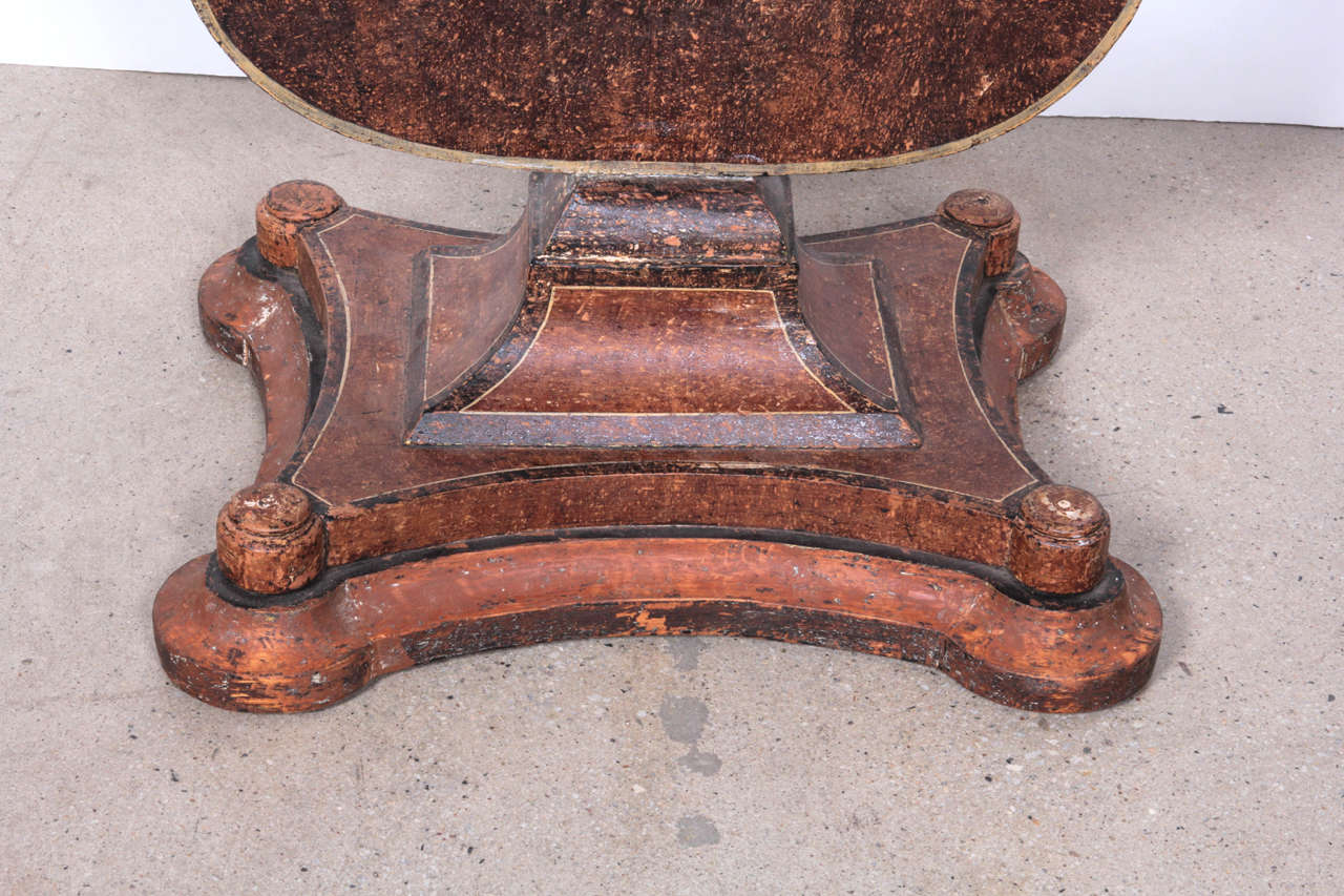antique lyre table