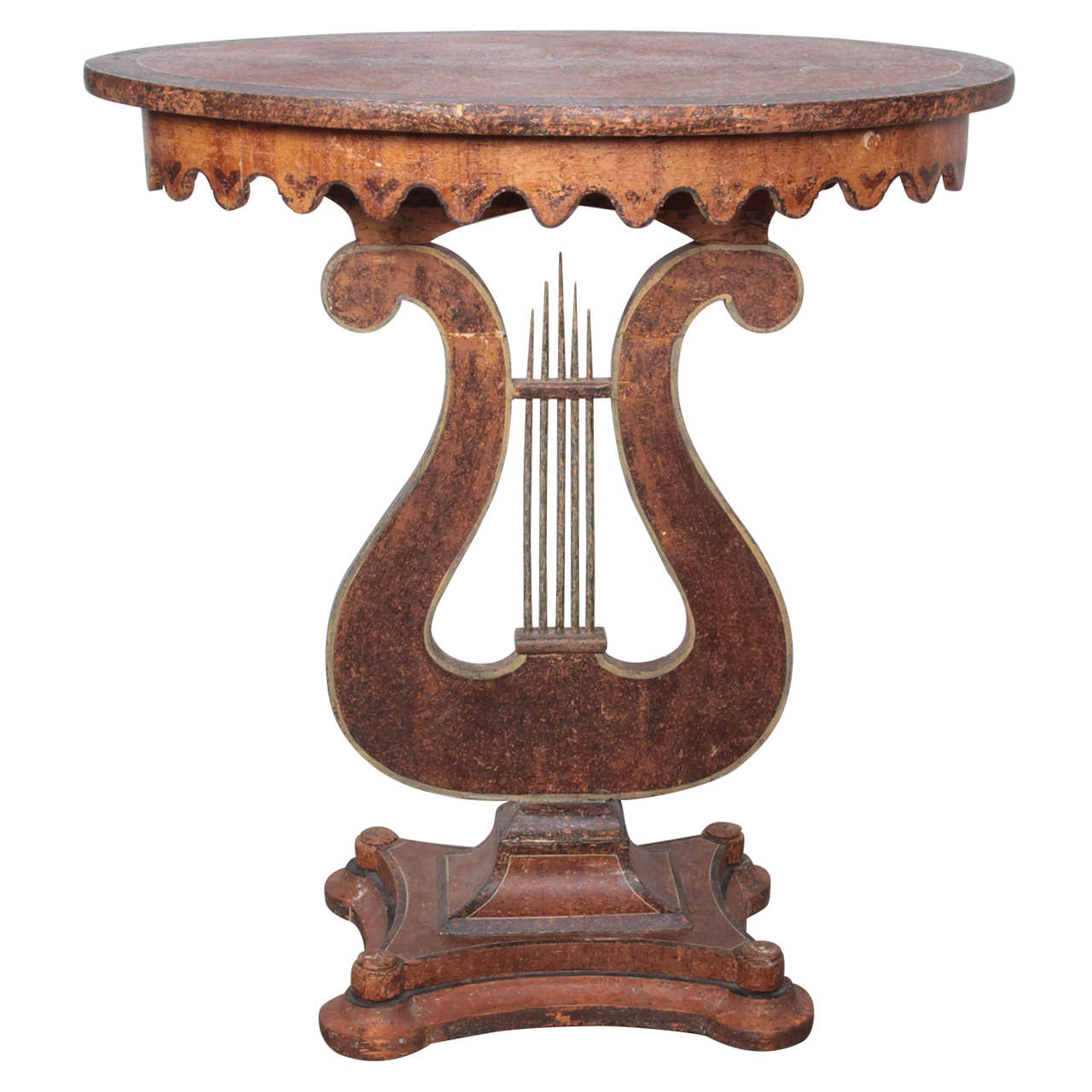 Swedish Lyre Table For Sale at 1stDibs table lyre, antique lyre table