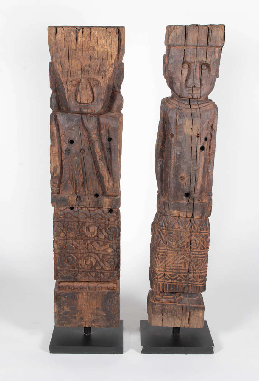 Iron wood figure used as an ornament in traditional homes found in the Flores region of Indonesia. Figures are sold separately but work well as a group. Personally selected by Donna Karan for her Urban Zen brand.