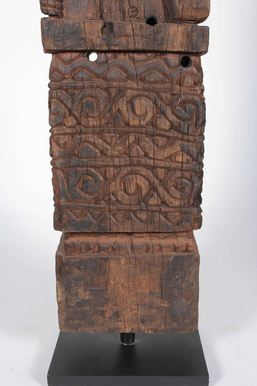 Contemporary Indonesian Hand-Carved Wood Figure