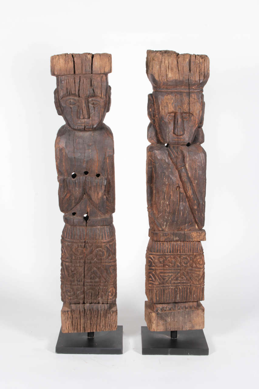 Iron wood figure used as an ornament in traditional homes found in the Flores region of Indonesia. Figures are sold separately but work well as a group. Personally selected by Donna Karan for her Urban Zen brand.
