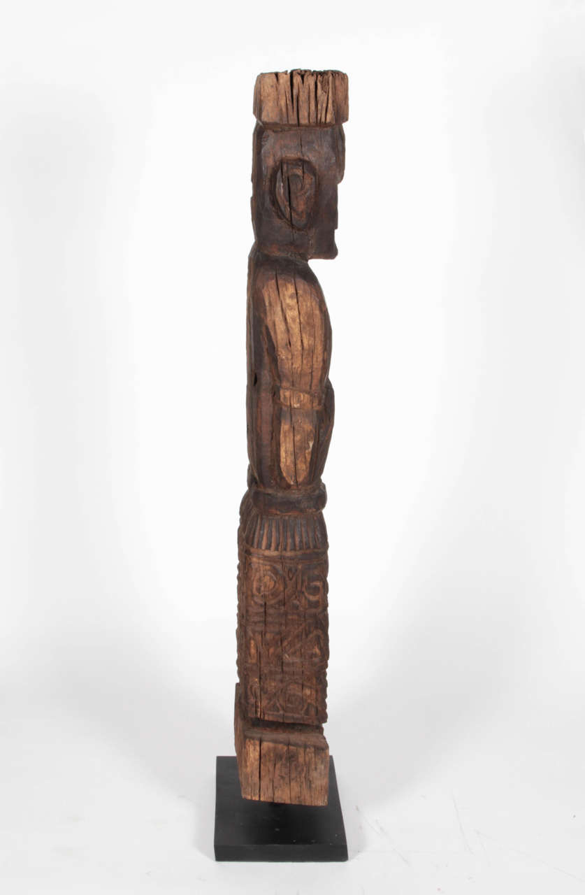 Indonesian Hand-Carved Wood Figure For Sale 2