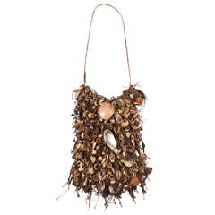 Vintage Tribal Ceremonial Shell Bag