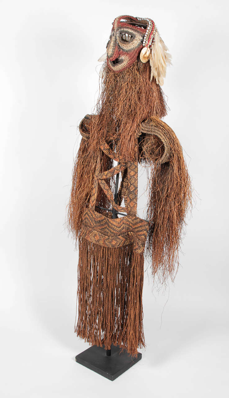 Large traditional ceremonial robe from Papua New Guinea. Personally selected by Donna Karan for her Urban Zen brand.
