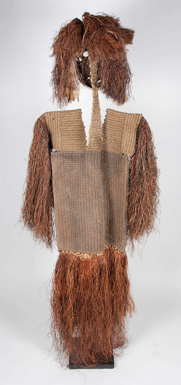 Rattan Traditional Papua New Guinea Ceremonial Robe Sculpture For Sale
