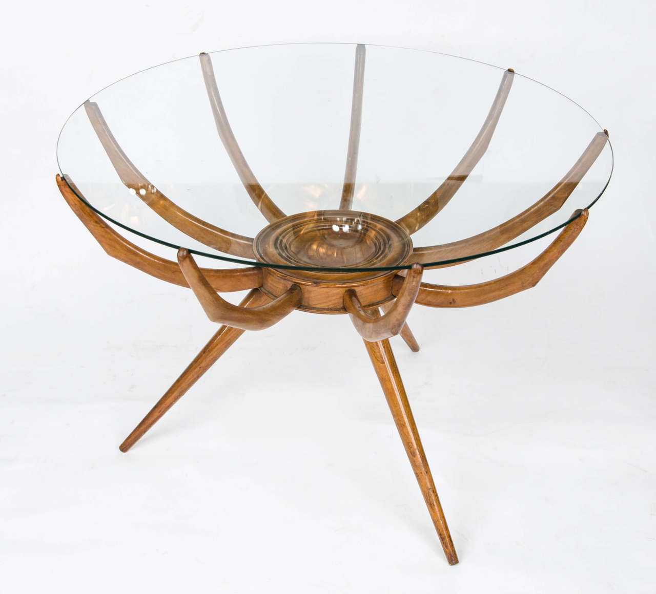 Italian Circular 'Spider' Table by Carlo di Carli