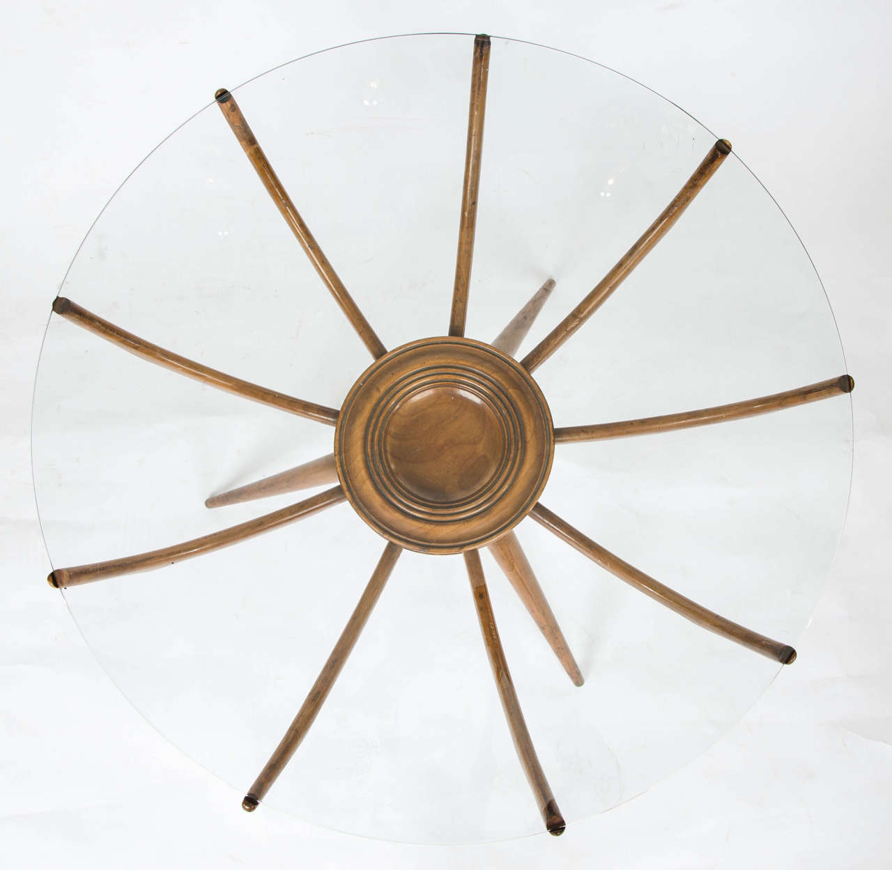 Mid-20th Century Circular 'Spider' Table by Carlo di Carli