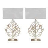 Pair Of Leafs Lamps