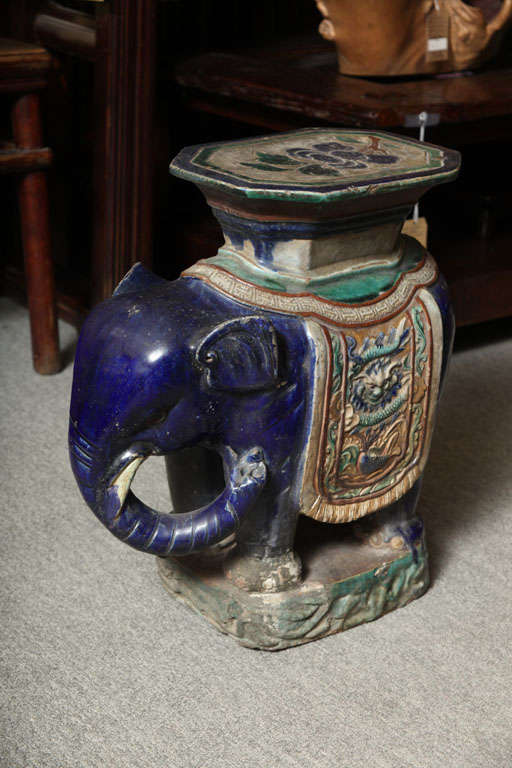19th Century Elephant  Garden Seat