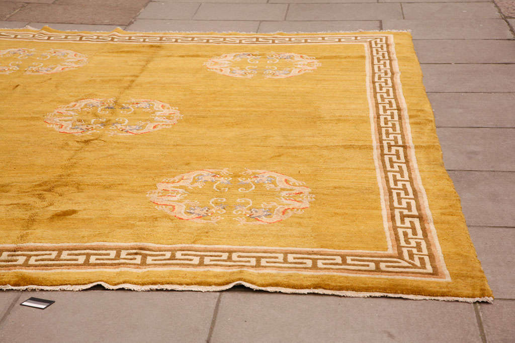 Unusual Mongolian carpet