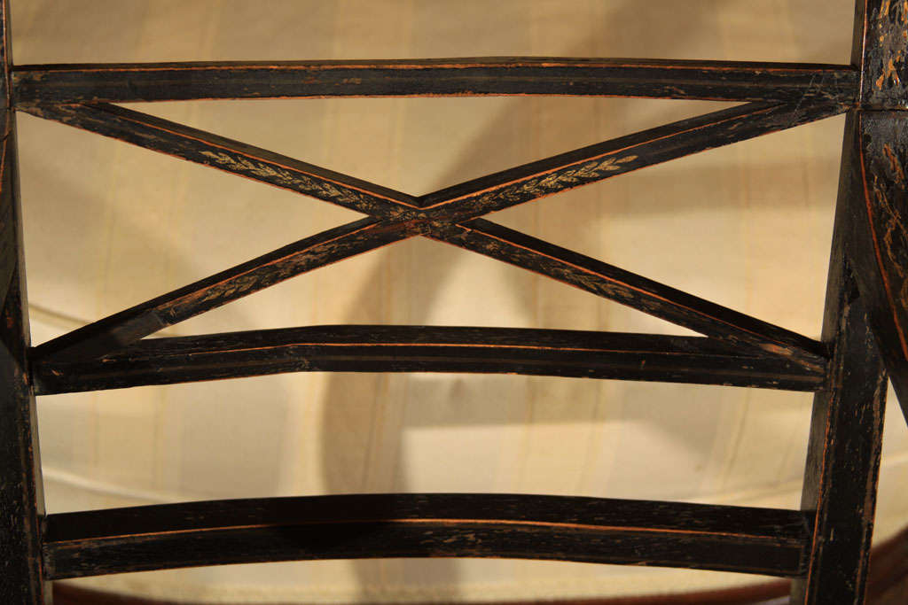 19th Century English Regency Arm Chair For Sale