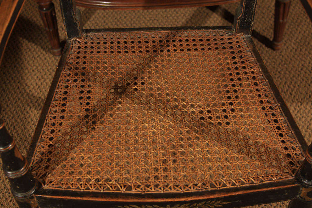 Beech English Regency Arm Chair For Sale
