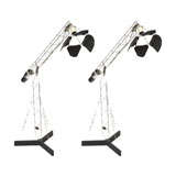 A Pair of Architectural Table Lamps by C. Jere'