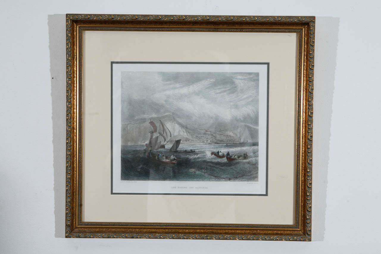 Set of Three Nautical Prints ca. 1850