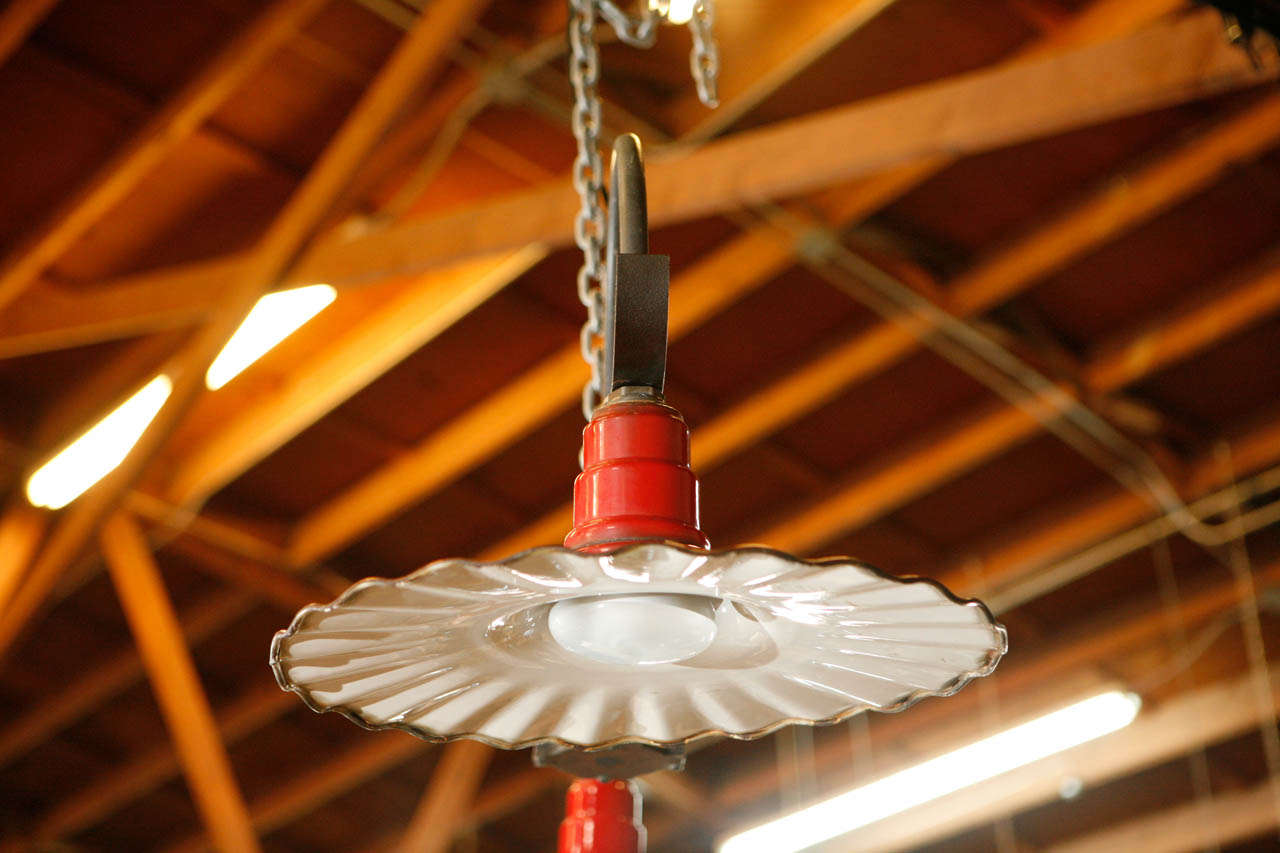 Mid-20th Century 1930's Gas Station Light For Sale