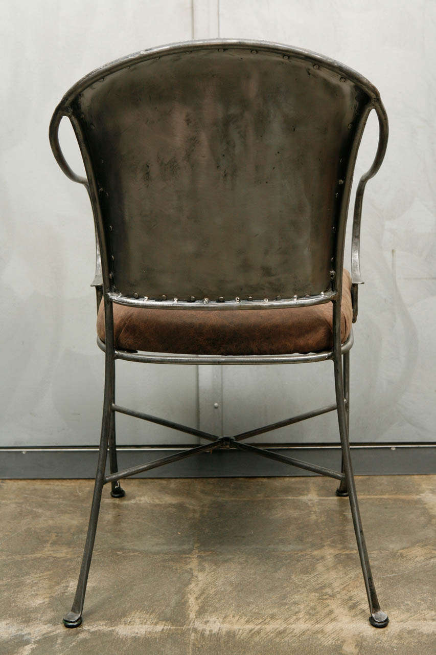 19th C. French Chair with Leather Seat 3