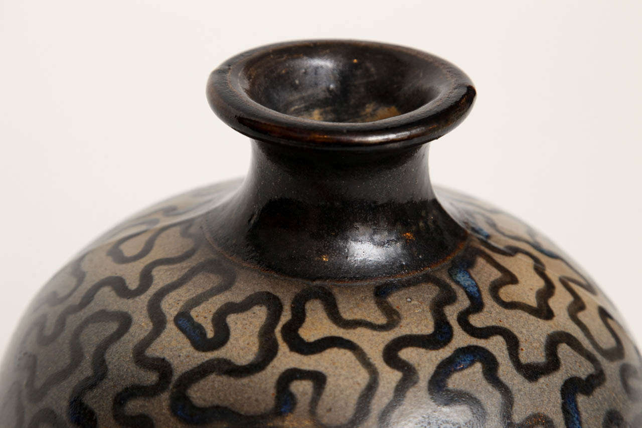Primavera, Glazed Ceramic Vase with Classical Motif, France, C. 1920 2