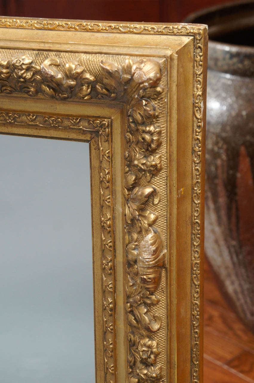 French Gilt Wood Mirror In Excellent Condition For Sale In Hudson, NY