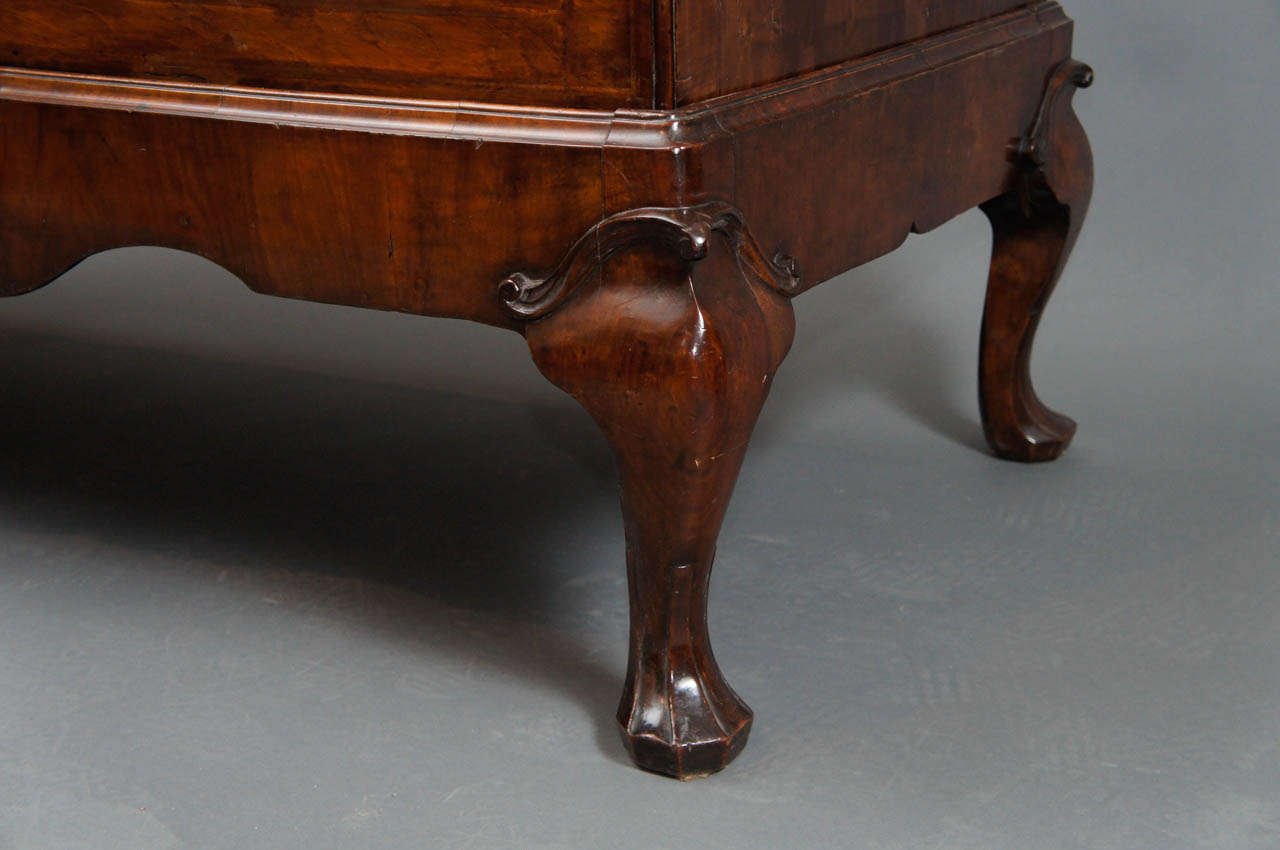 English George I Style Walnut-Inlaid Blanket Chest