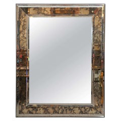 Italian Mirror with Gold Flower Hardware