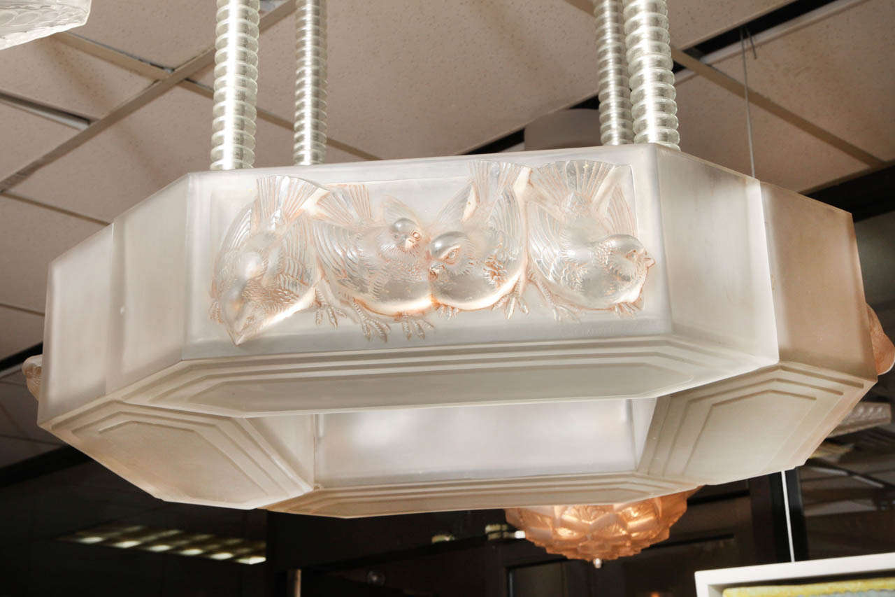 Important Rene Lalique Chandelier 