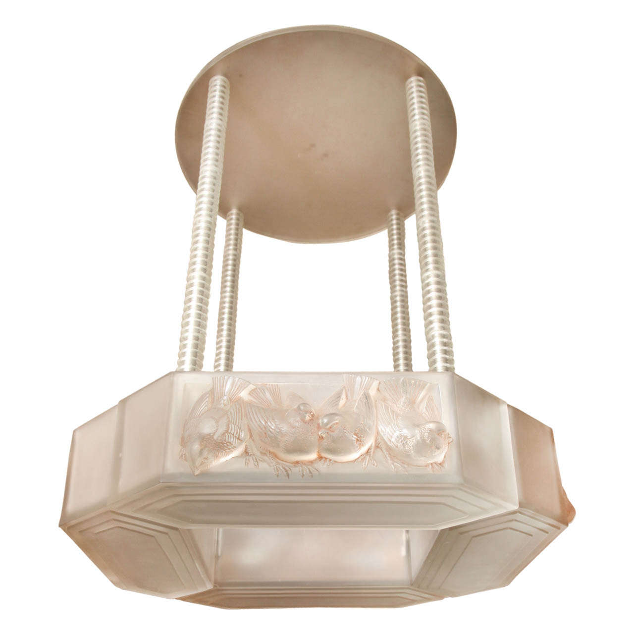 Important Rene Lalique Chandelier "Bruxelles"