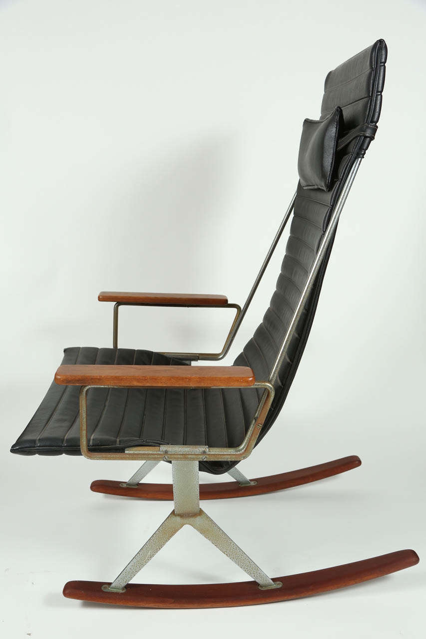 American Gerald McCabe for Brown Saltman Silhouette Group Rocking Chair For Sale