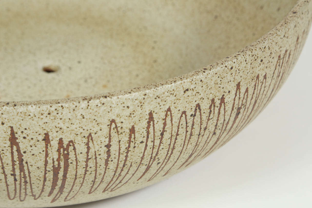 Ceramic Massive Early Pro Artisan Architectural Pottery David Cressey Scraffito Planter