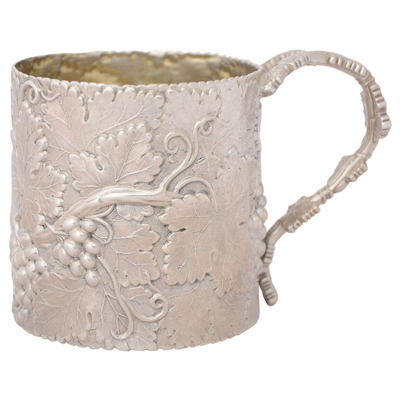 Antique Silver Mug For Sale