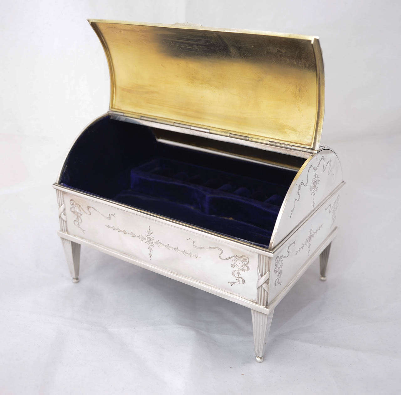 20th Century Antique Silver Jewellery Box