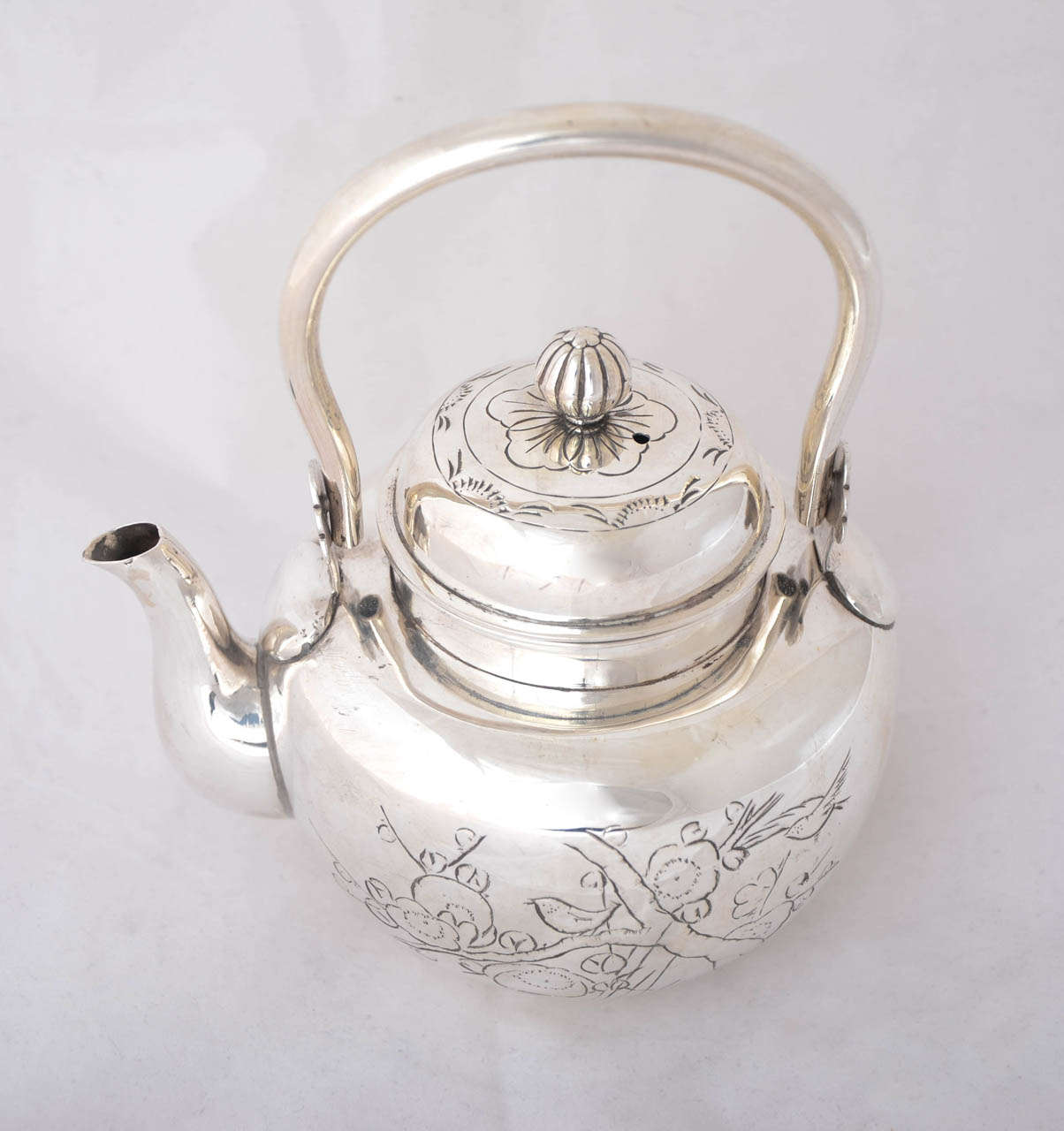 Japanese Silver Tea Kettle at 1stDibs