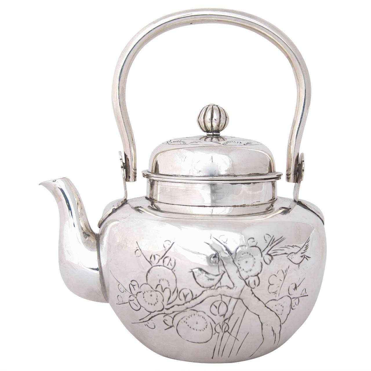 Japanese Silver Tea Kettle at 1stDibs