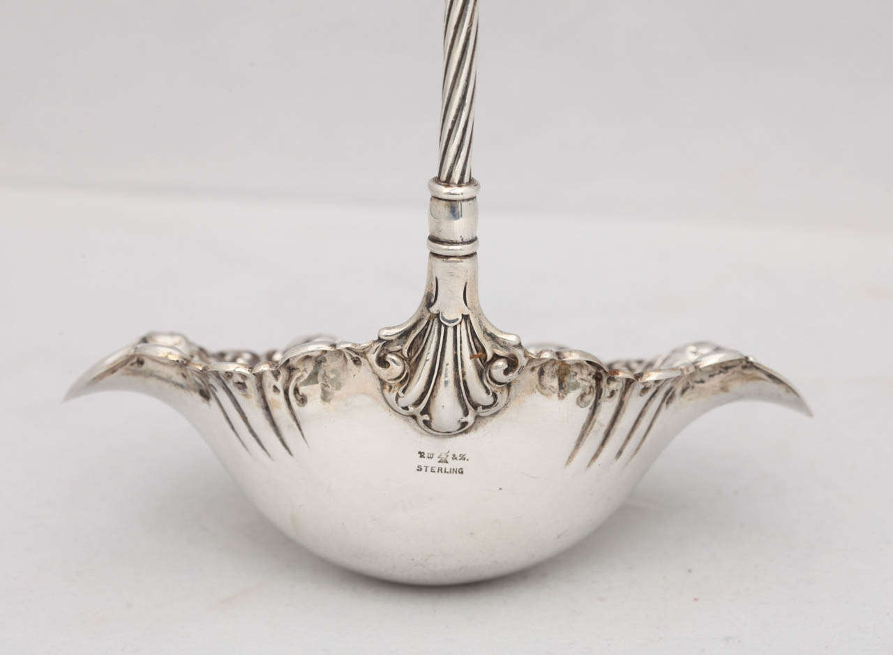 Edwardian Very Large Sterling Silver Soup/Punch Ladle