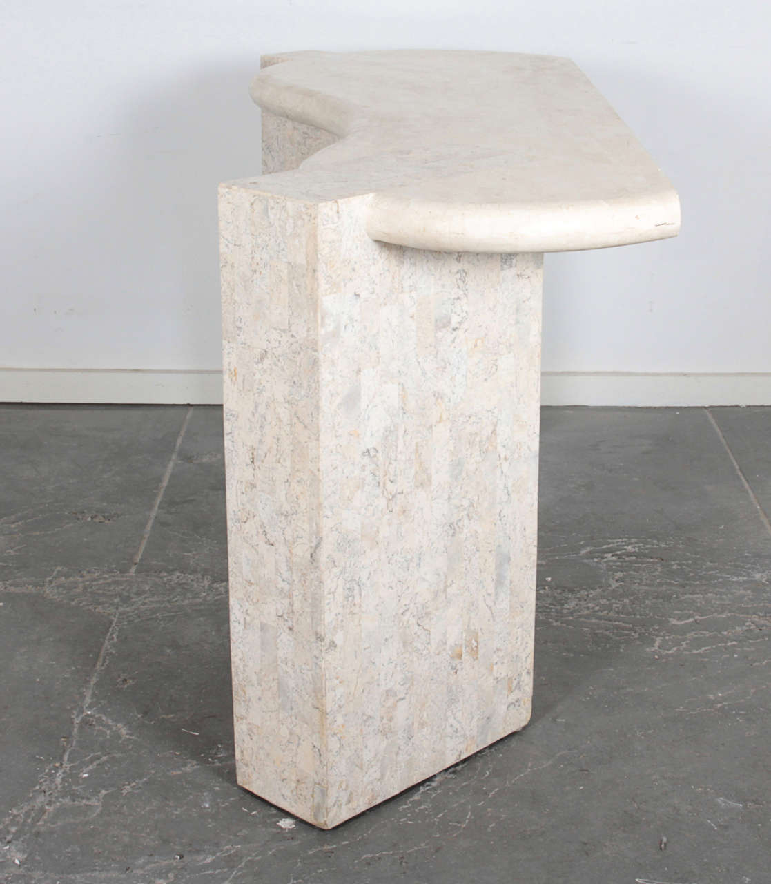 20th Century Sculptural Tesselated Stone Console Table