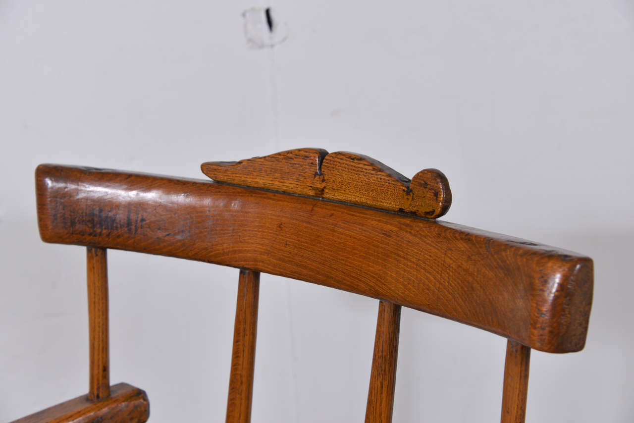 Primitive 18th Century Folk Art Chair For Sale 1
