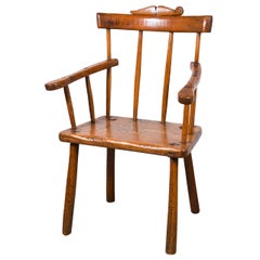 Primitive 18th Century Folk Art Chair