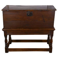 18th Century Oak Coffer on Stand
